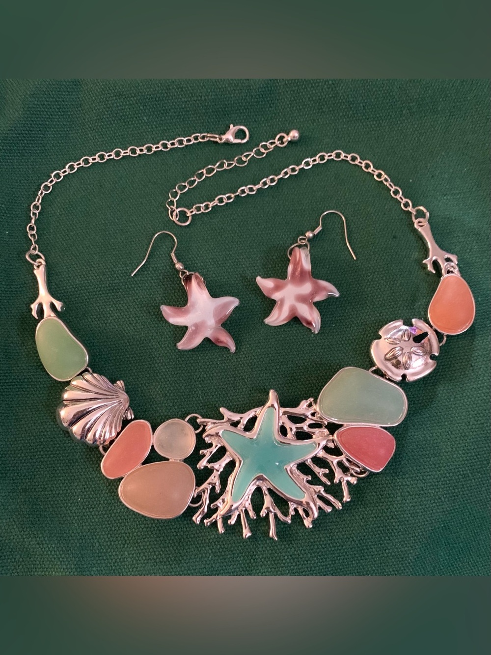 Seascape Necklace & Earring Set